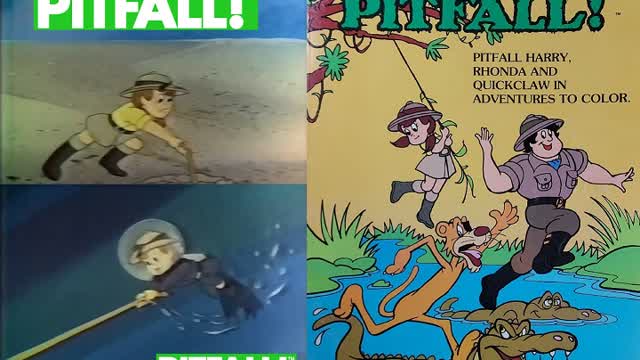 Underwater Scuba Diver Girls - Rhonda from the 80's Pitfall Harry Cartoon