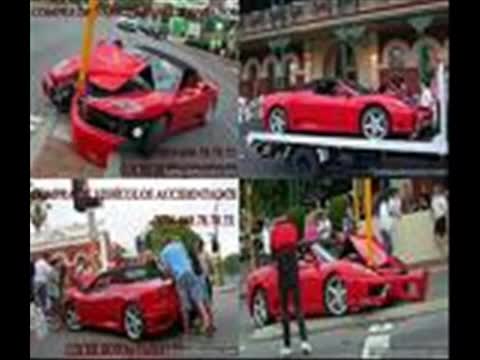 autos de lujo accidentados