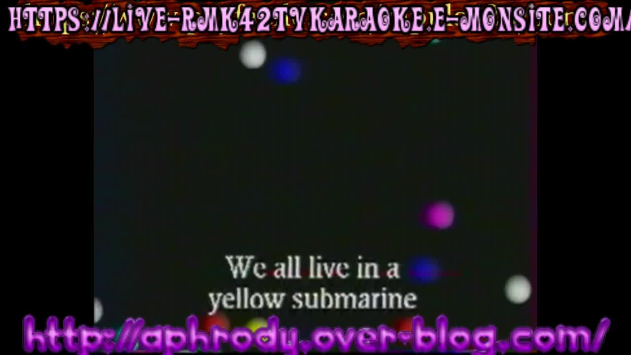 the beatles     yellow submarine    karaoke  rmk42tvkaraoke
