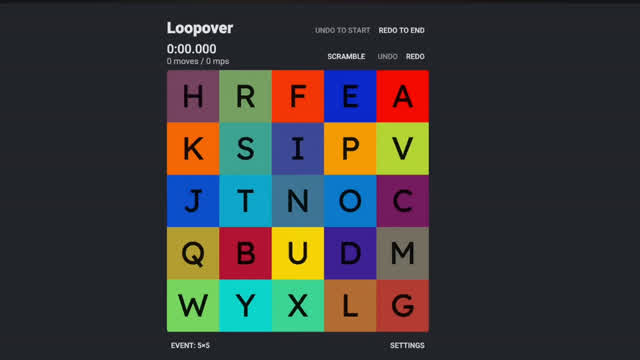 Loopover 12.627 5x5 Single