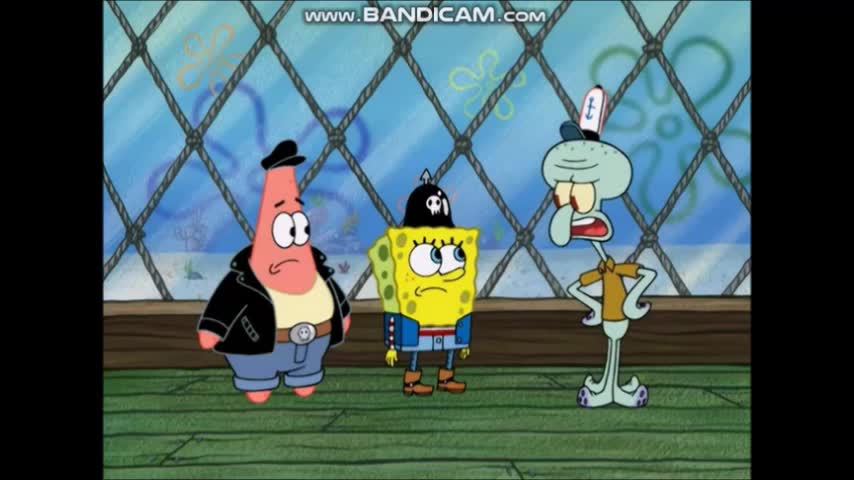 Charlie Cusses At Squidward & Calls Him A Bitch For Not Wanting To Join SpongeBob & Patrick's Biker 