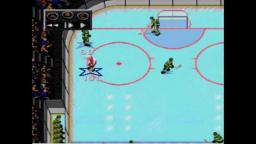 NHLPA '93 - Guy Scores On His Own Net - Sega Genesis Gameplay