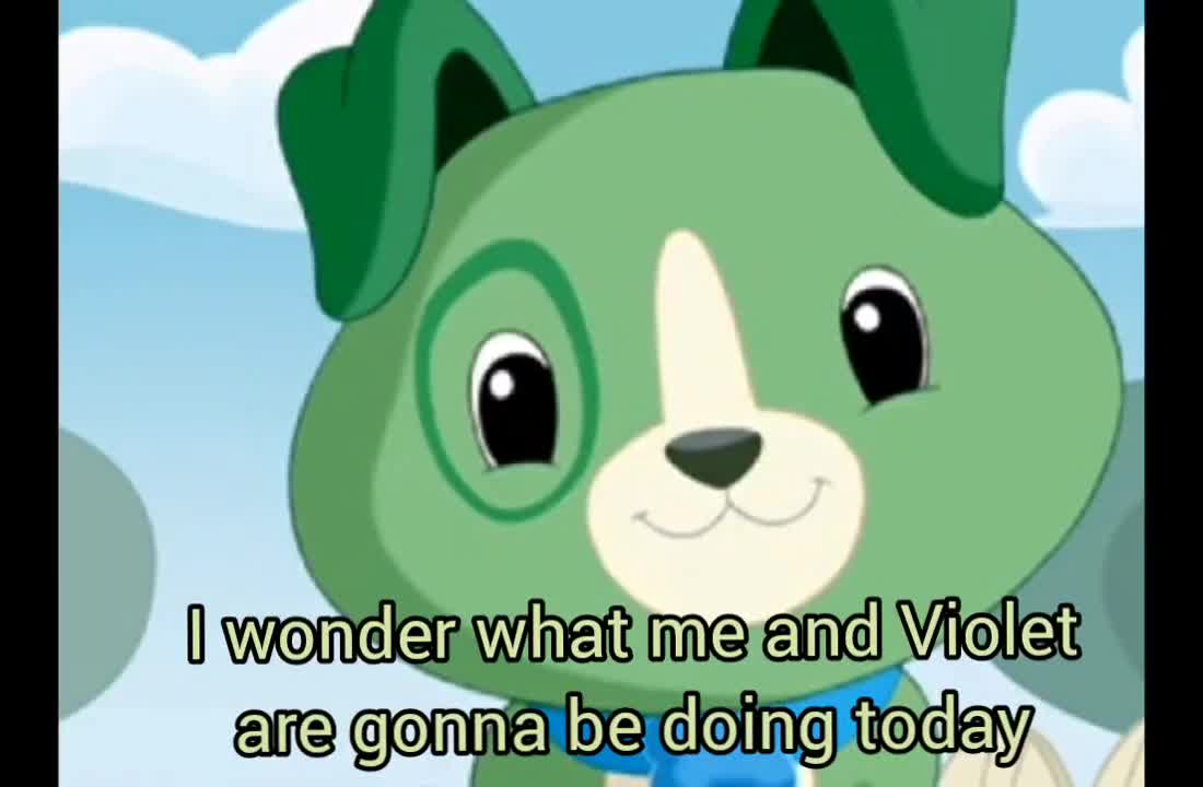 Violet wants to watch LeapFrog movies with Scout
