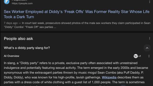 Diddy party flashbacks