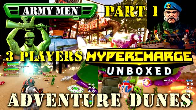 Hypercharge: Unboxed - 3 Players COOP - Adventure Dunes (Part 1)