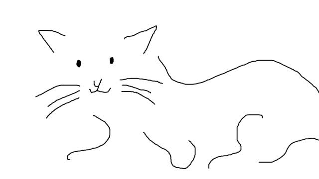 A cute cat with its wonderful singing