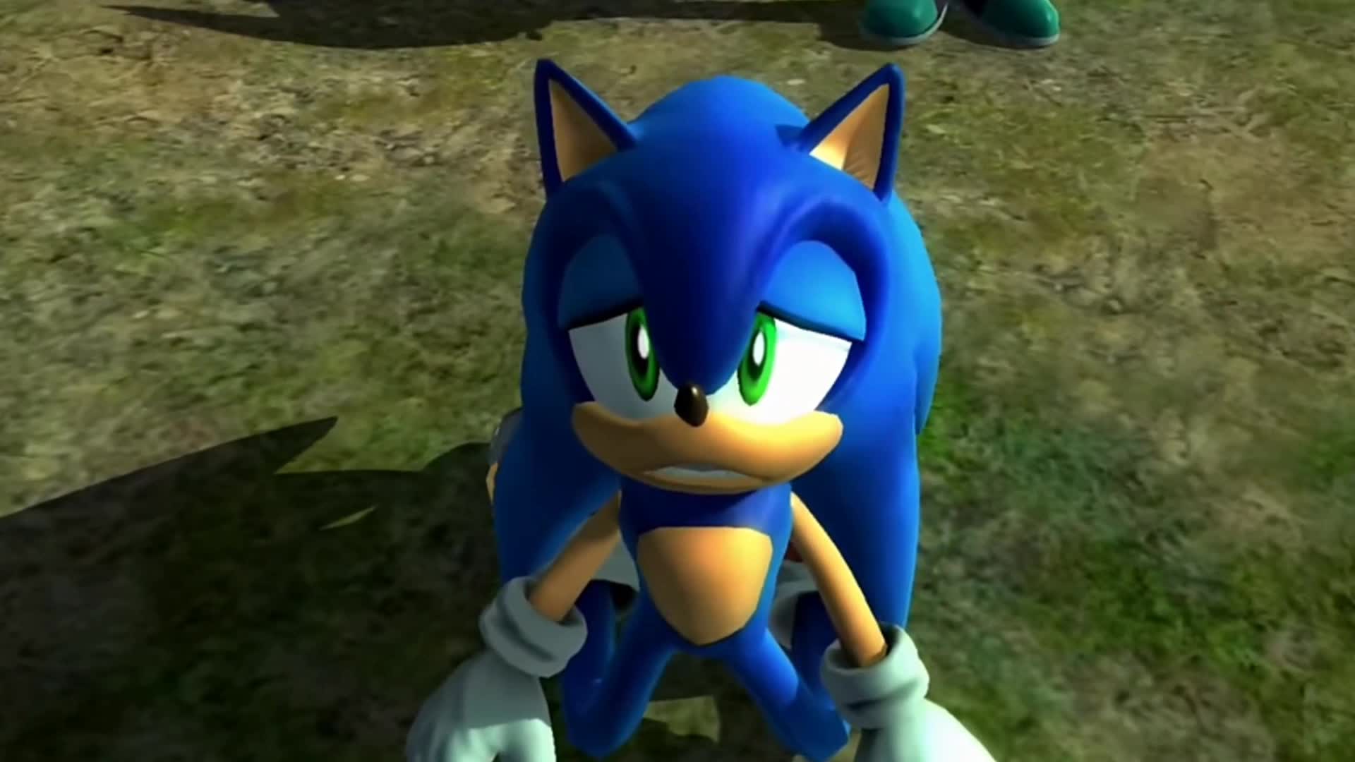 Sonic being sad :(