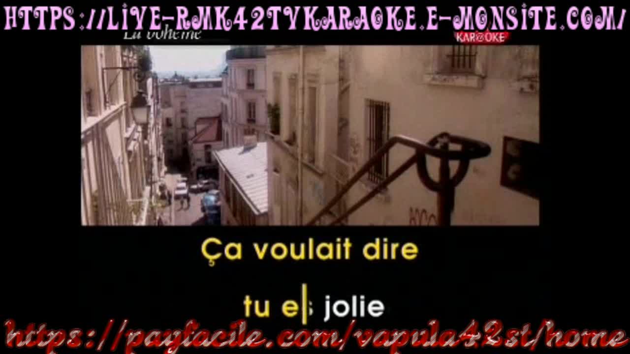 Charles Aznavour   La Boheme  karaoke  rmk42tvkaraoke