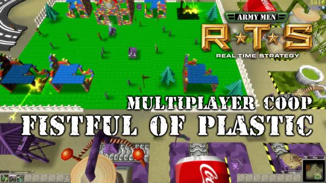 Army Men RTS Multiplayer Cooperative - "Fistful of Plastic" - Mission 9 (Livestream excerpt)