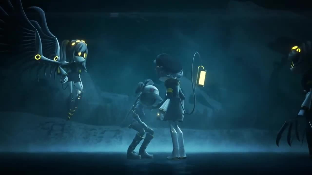 uzi bites tessa but it's a Mike Wazowski meme (murder drones meme)