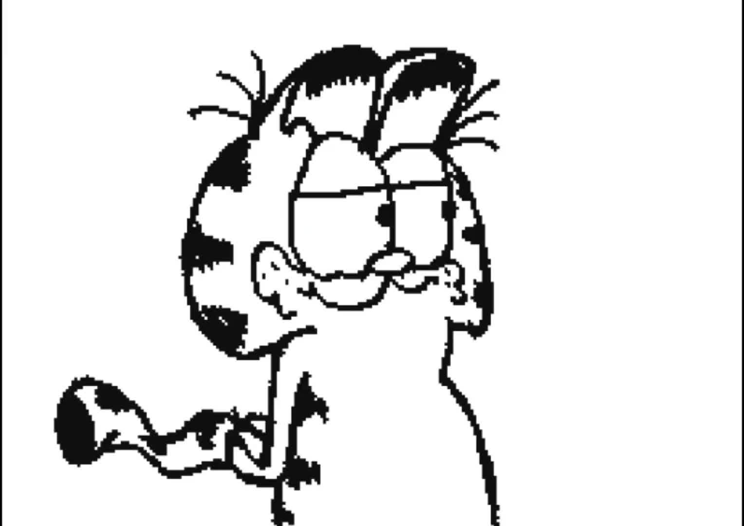 Garfield meets Heathcliff (from the Flipnote archives)