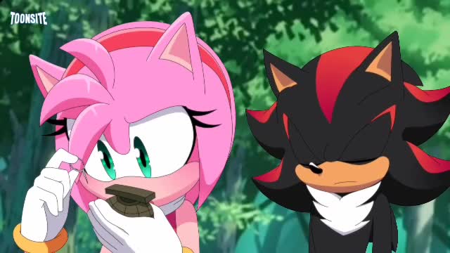 Shadow teachs to Amy how to use the grenade