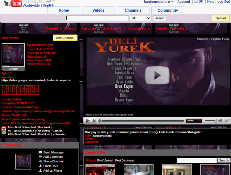 2,000 izlenme'ye özel video ("Video for 2,000 views")