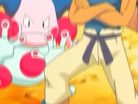 Pokémon DP: Vencedores da Liga Sinnoh - Curto e ao Soco