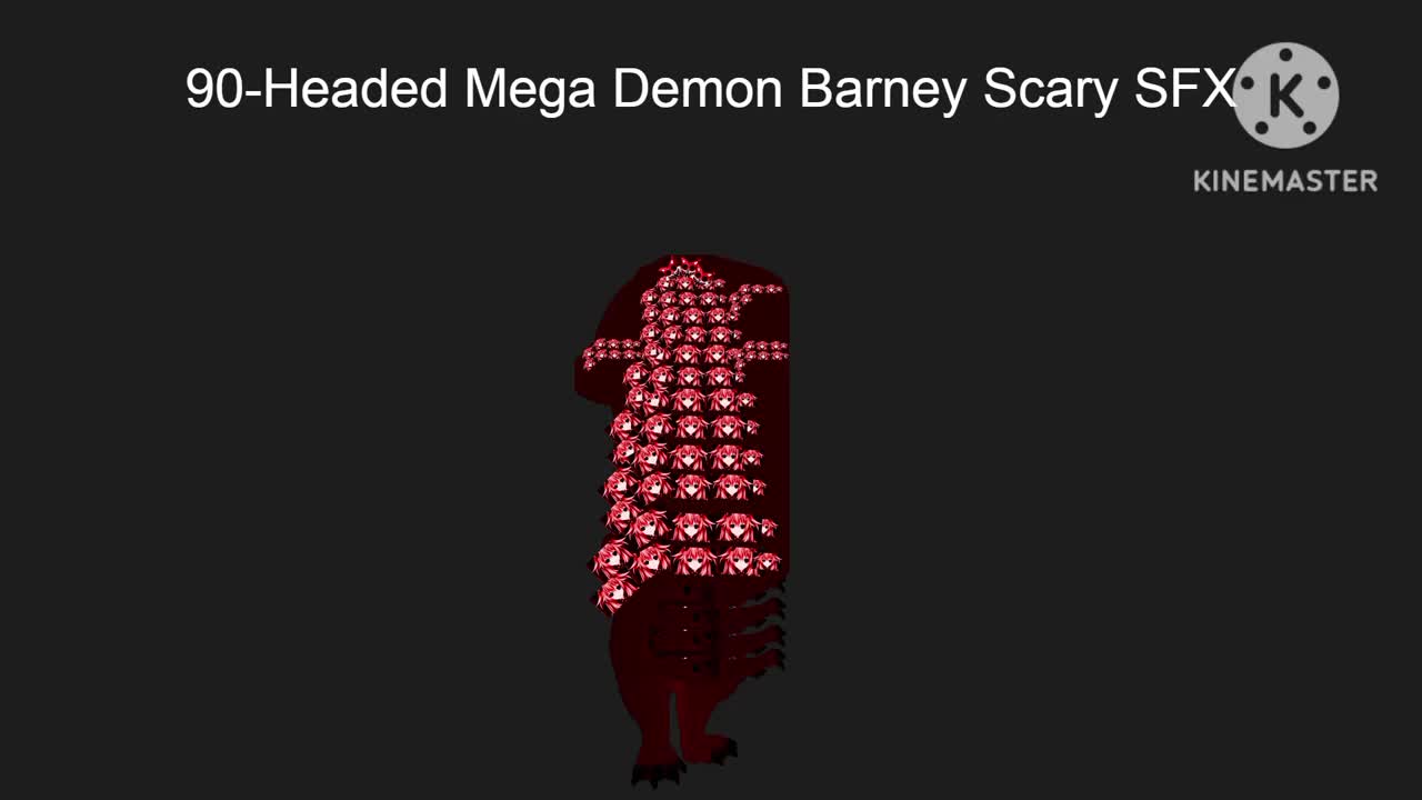 90-Headed Mega Demon Barney Scary SFX