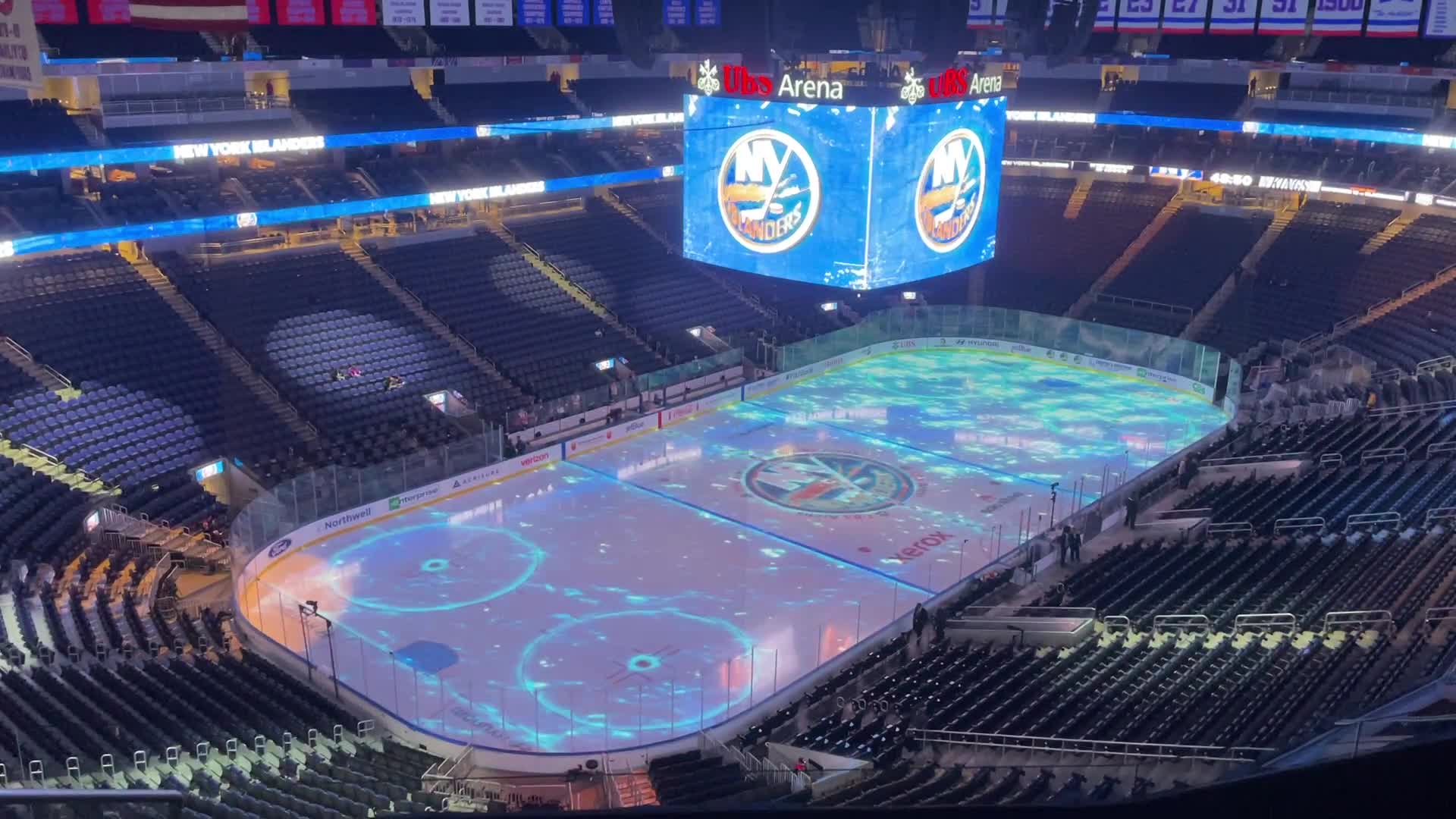 UBS Arena before an Isles game.