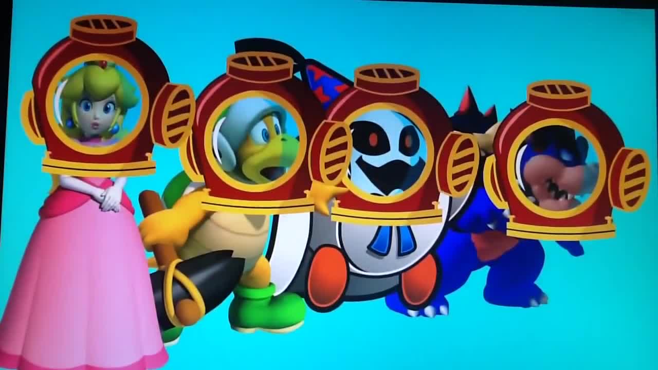 Dark Bowser Goes Skydiving With His Friends