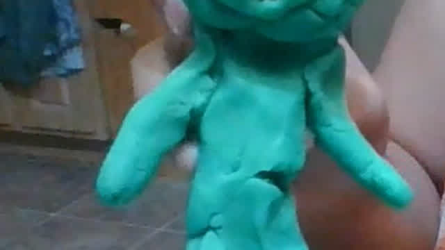 how to make a man out of play doh by DOOMtv