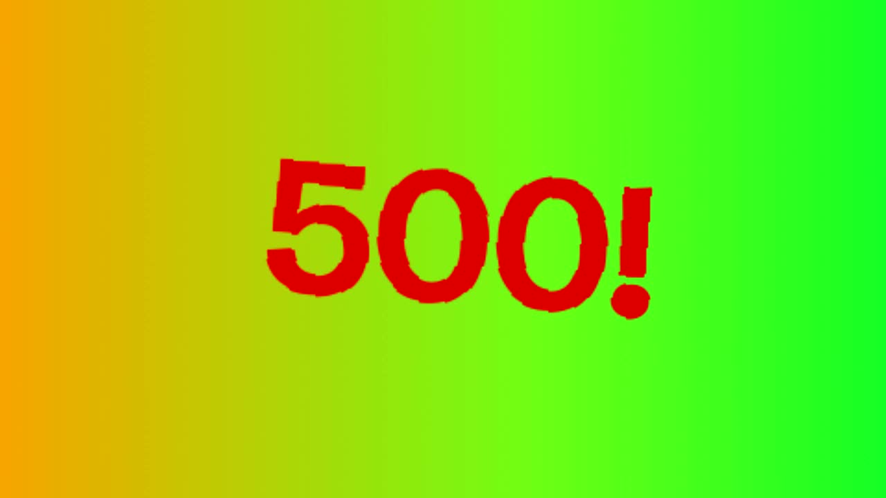 Thanks for 500 subs from YouTube guys :D