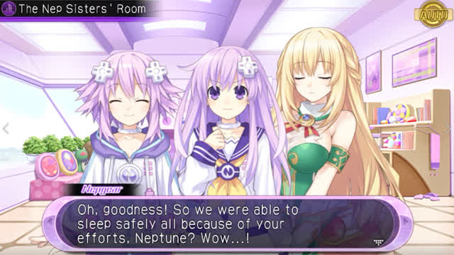 Hyperdimension Neptunia U Action Unleashed - 37. Ch.3 Event Cutscene(s) - The Nep Sister's Room 3