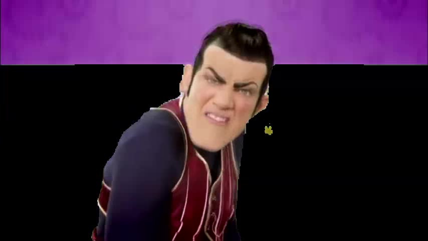 Robbie Rotten Hides Nu, Pogodi! - The Wolf gets scared by the BND logo