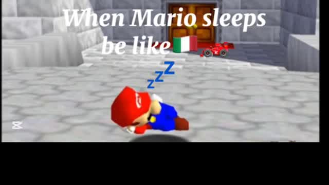 When Mario sleeps be like: