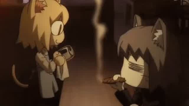 Neco arc bailando porque descubrio que tenia libre albedrio