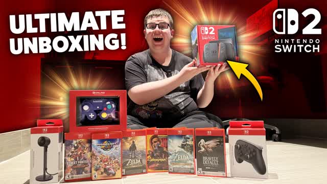 NINTENDO SWITCH 2 UNBOXING!