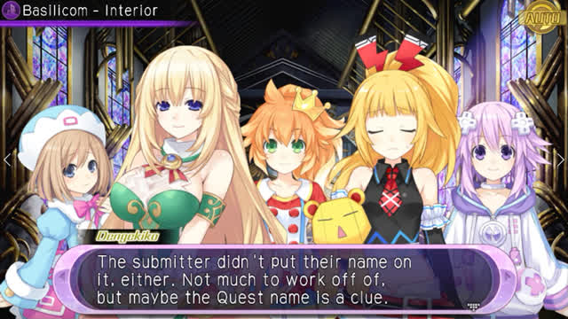 Hyperdimension Neptunia U Action Unleashed - 15. Ch.2 Irregular Quest Cutscene - Basilicom Interior