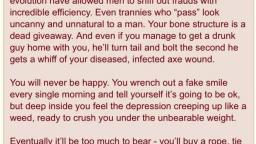 You will never be a real woman