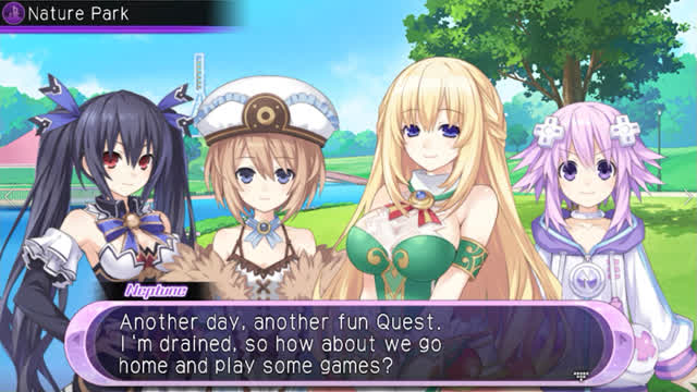 Hyperdimension Neptunia U Action Unleashed - 17. Ch.2 Event Cutscene - Nature Park