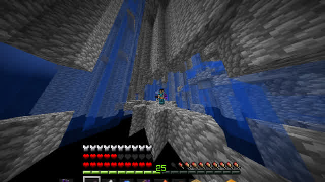 Traveling Around a Wasteland in a public skyblock server