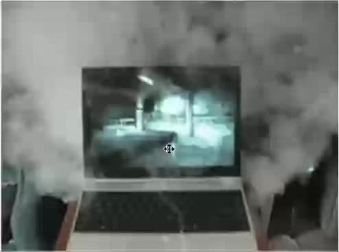My computer RN after uploading 9 videos in a day using a Chromebook webcam.
