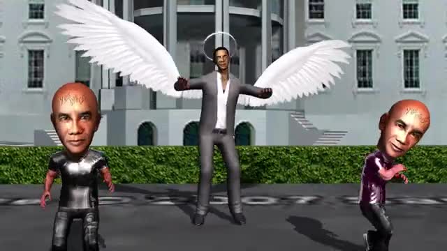 OBAMA does a sexy BREAKDANCE for us - Animated Music Dance Video