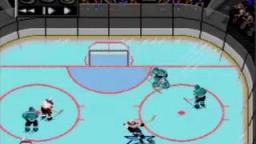 NHLPA '93 - Broken Glass - Sega Genesis Gameplay
