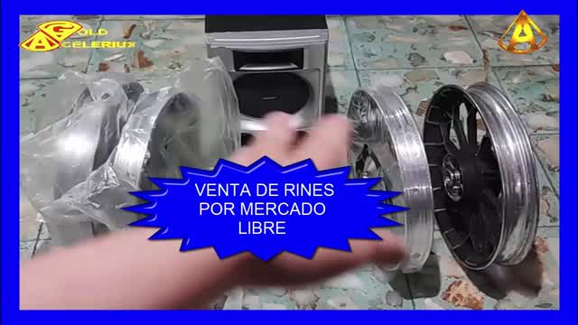 VENTA DE RINES DEPORTIVOS PARA MOTO, #MERCADOLIBRE, #GOLDACELERIUX